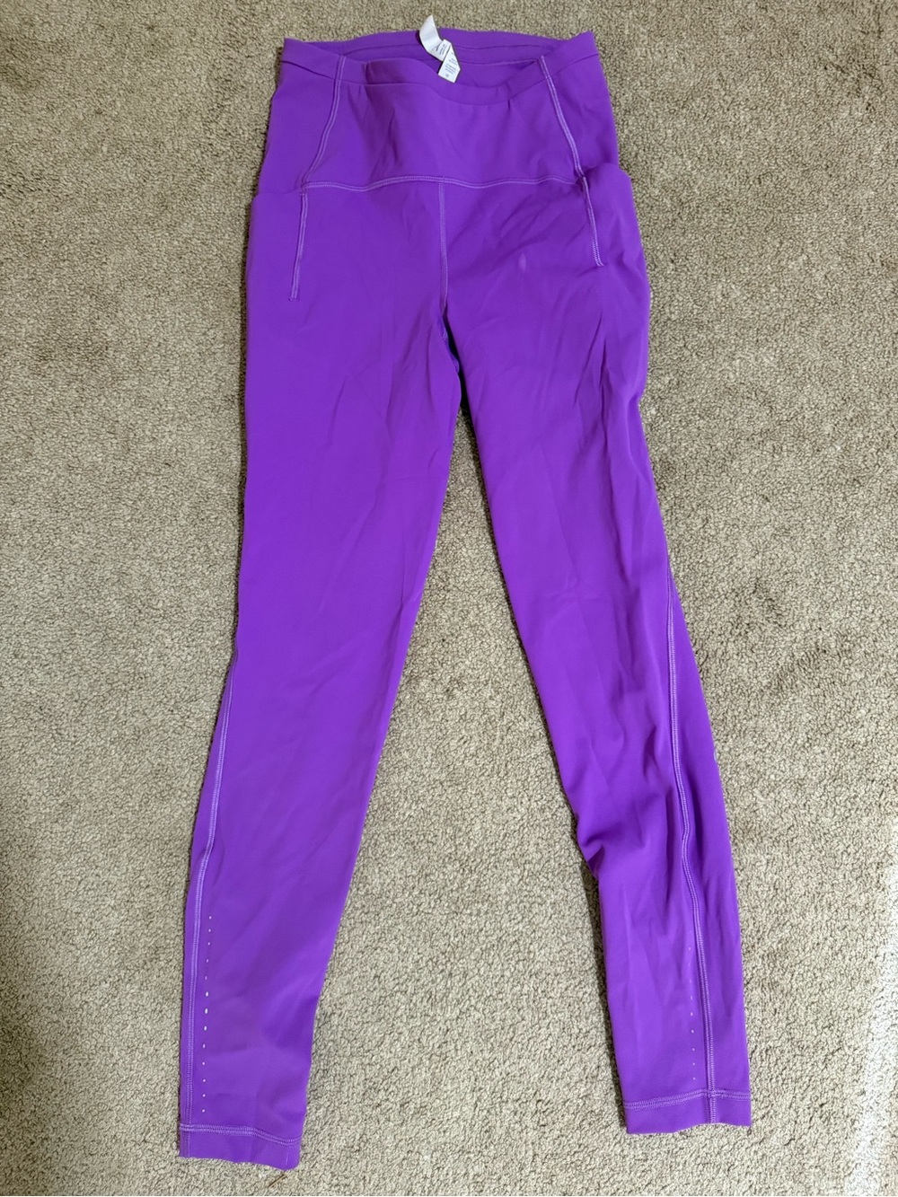 Purple Lululemon High-Waist Active Leggings
